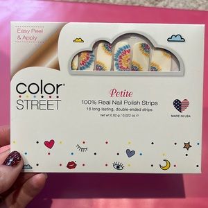 Brand new, sealed Color Street Petite nail polish strips in Tie Dye For